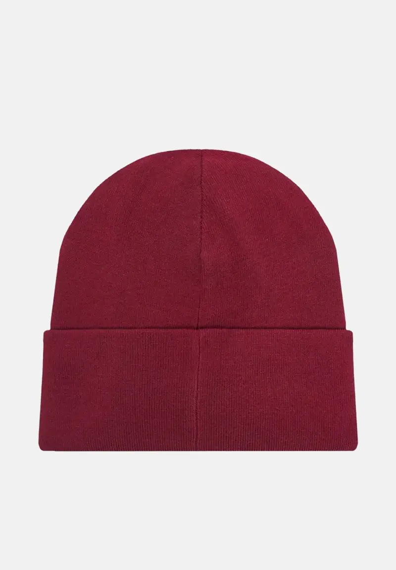 Berretto bordeaux per uomo e donna con logo miniatura 2