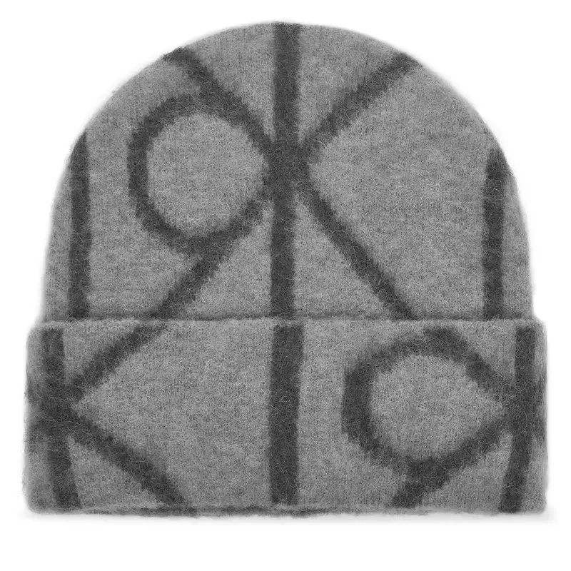 Berretto Calvin Klein Emblem Aop Brushed LV04D8071G Grigio