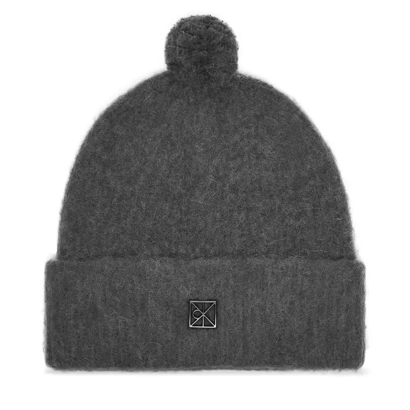 Berretto Calvin Klein Emblem Brushed LV04D8067G Grigio