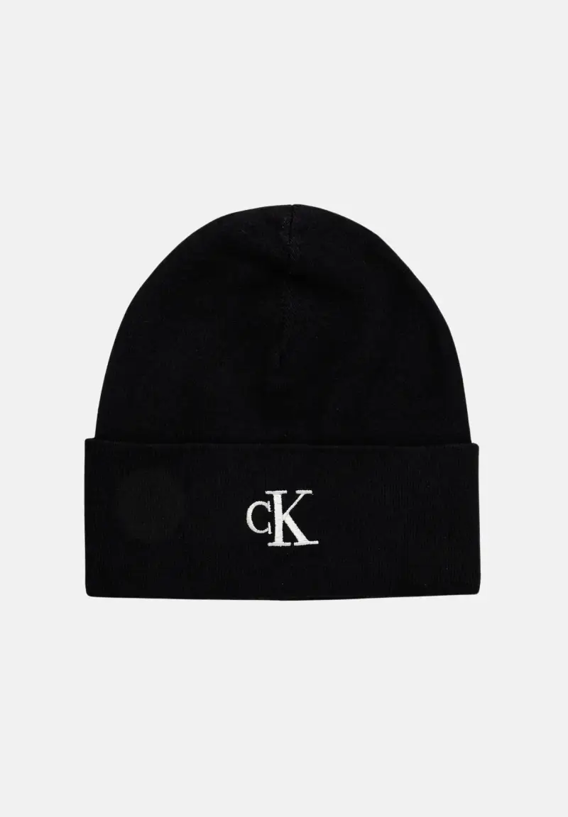 Berretto nero per uomo e donna con logo