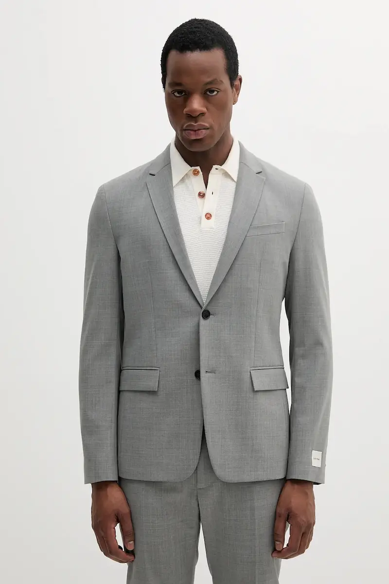 Calvin Klein Blazer Uomo Grigio 2223429