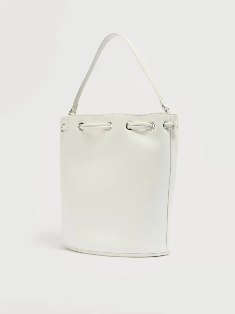 Borsa a sacco bianco miniatura 2