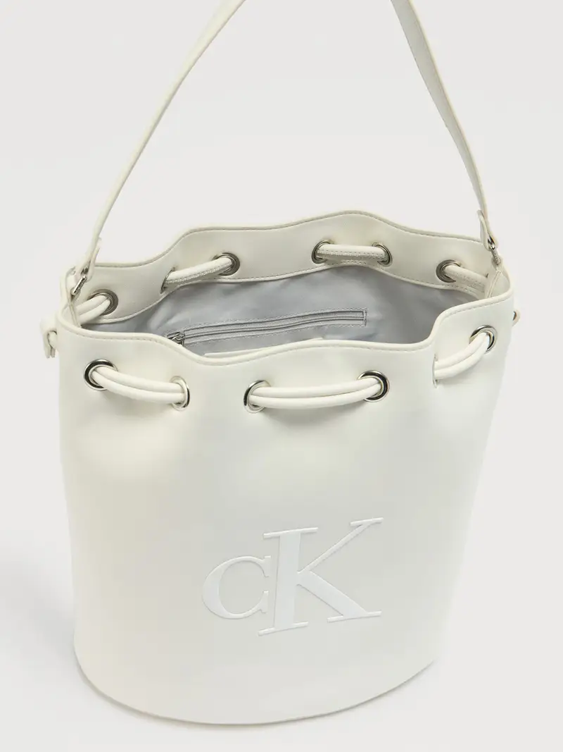 Borsa a sacco bianco miniatura 3