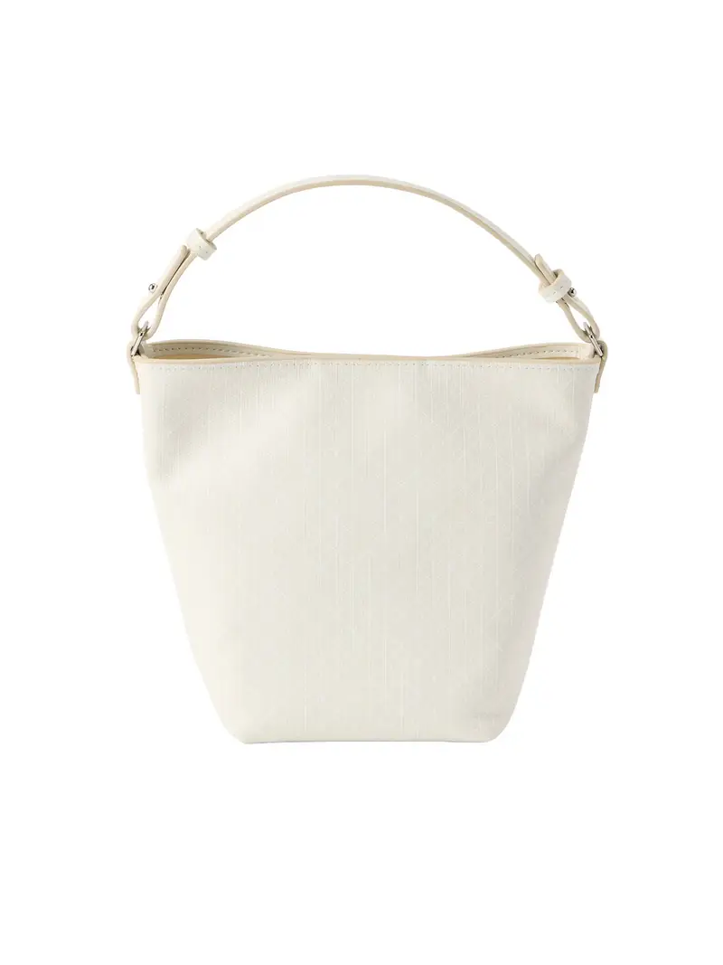 Borsa a sacco cappuccino / bianco