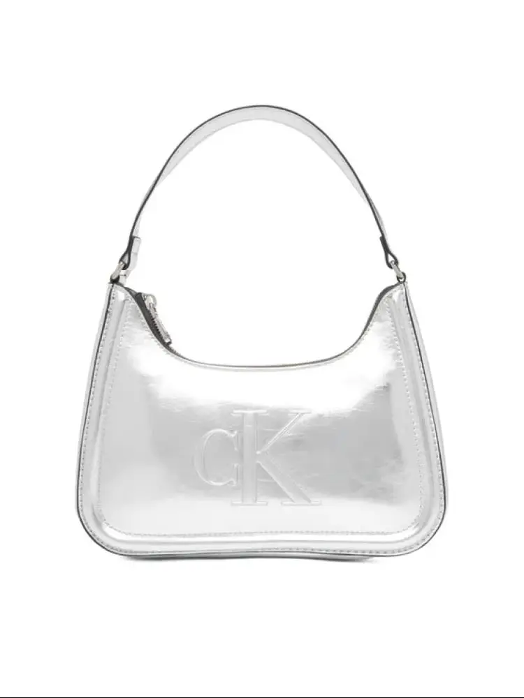 borsa argento donna maxi logo