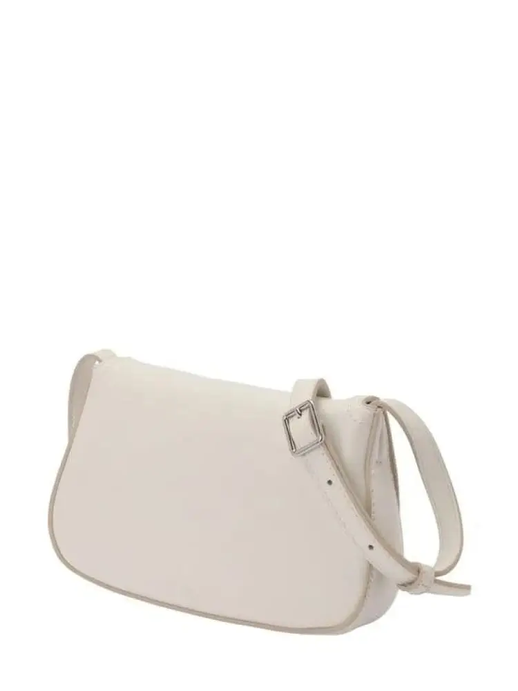 borsa bianca donna con logo miniatura 2