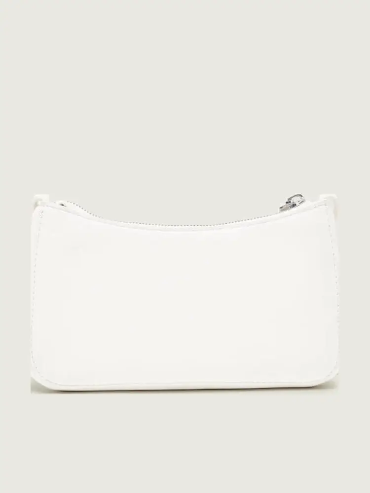 borsa bianca donna maxi logo miniatura 3