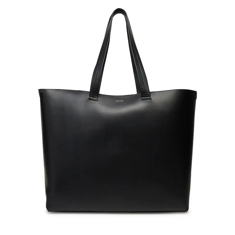 Borsa Calvin Klein Ck Premium Leather E/W Tote Xl K50K512894 Nero