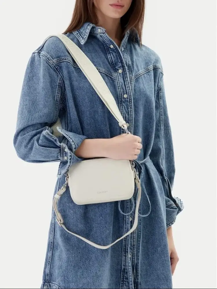 borsa crema donna micro logo miniatura 3