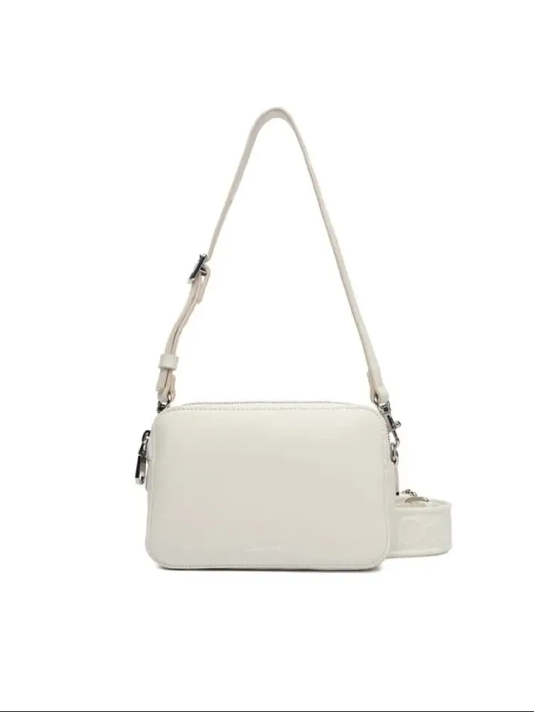borsa crema donna micro logo