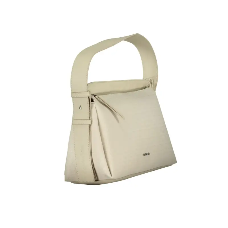 Borsa Donna a Spalla Beige con Manico Regolabile Beige miniatura 3