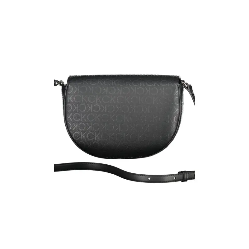 Borsa Donna a Tracolla Nera con Tasca Interna e Chiusura a Magnete Nero miniatura 2