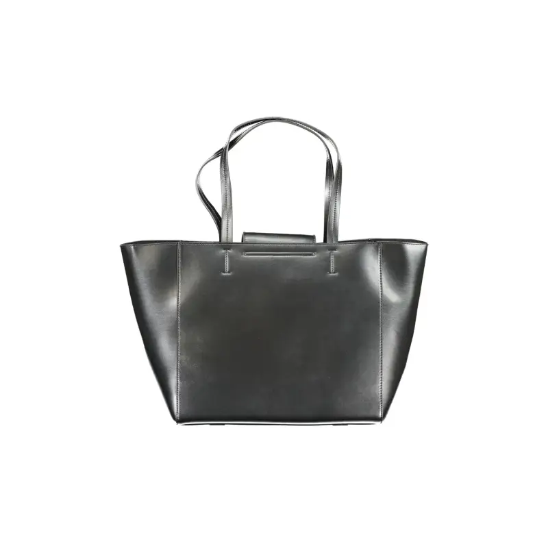 Borsa Donna Nera a Spalla con Manici Lunghi Nero miniatura 2