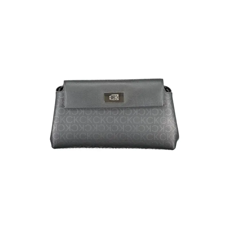 Borsa Donna Nera a Tracolla con Chiusura a Scatto Nero