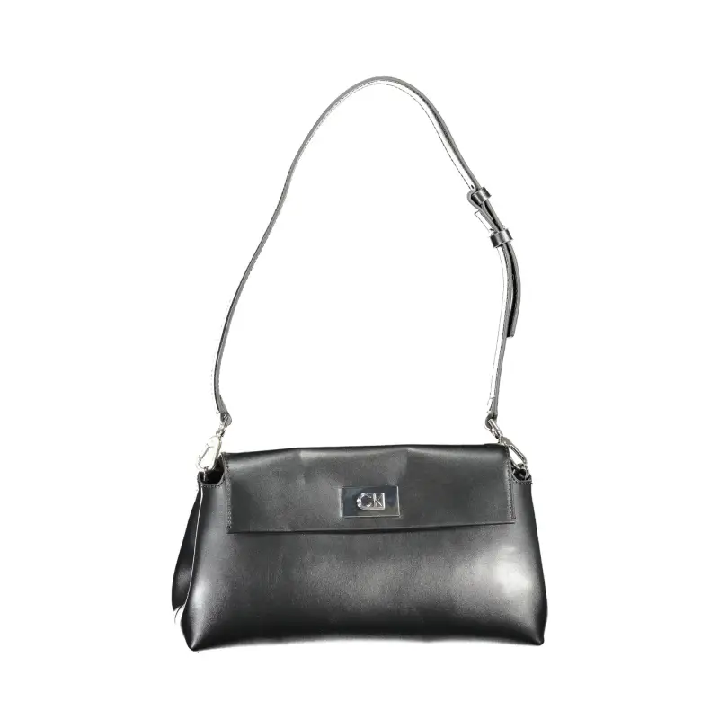 Borsa Donna Nera a Tracolla con Chiusura a Scatto Nero