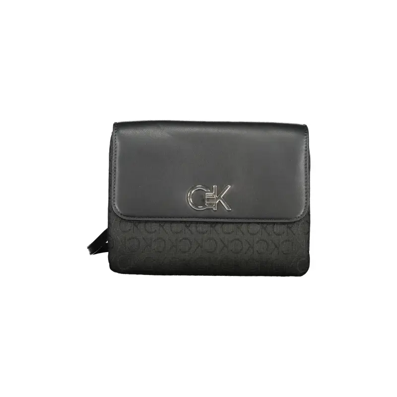 Borsa Donna Nera con Manico in Catena e Tracolla Removibile Nero