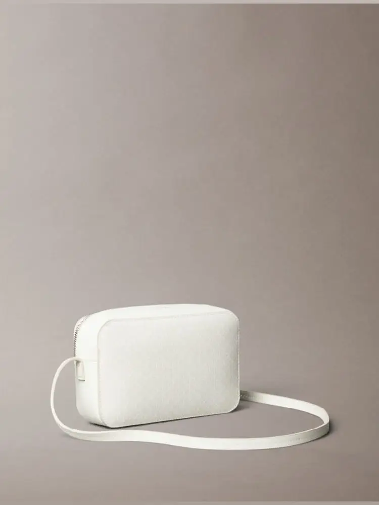 borsa ecru donna logo all over miniatura 2