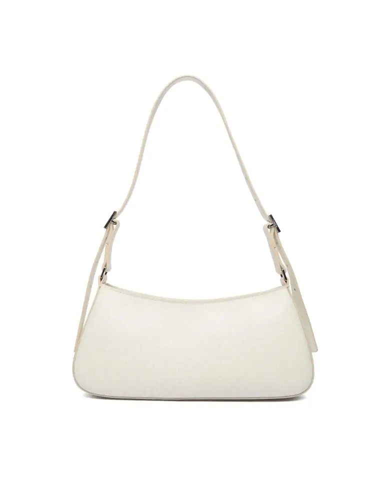 borsa ecru donna logo all over