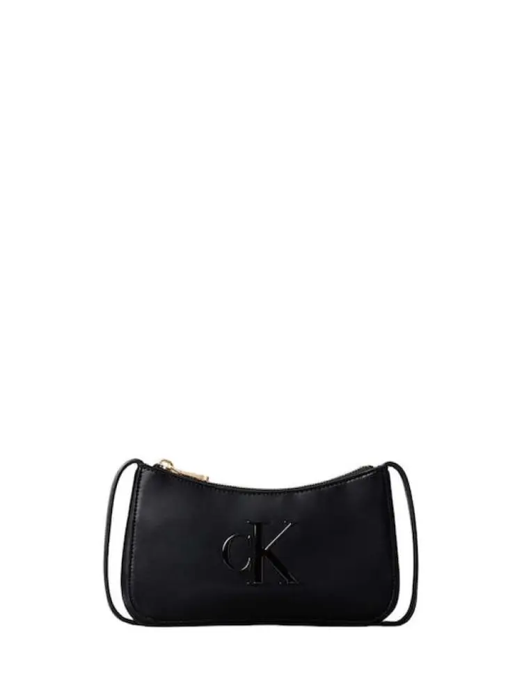 borsa nera donna maxi logo