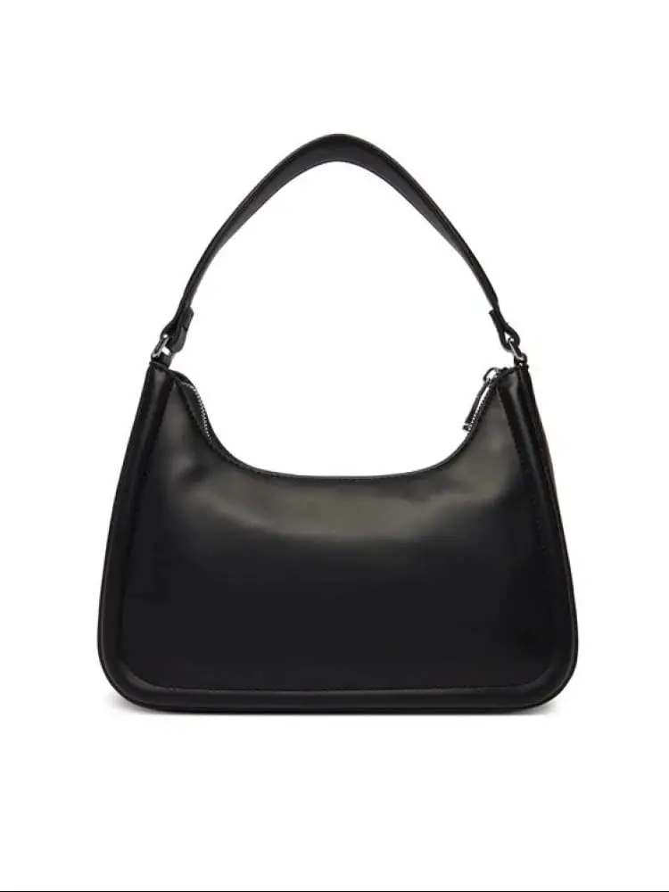borsa nera donna maxi logo miniatura 2