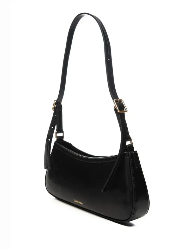 borsa nera donna mini logo miniatura 2