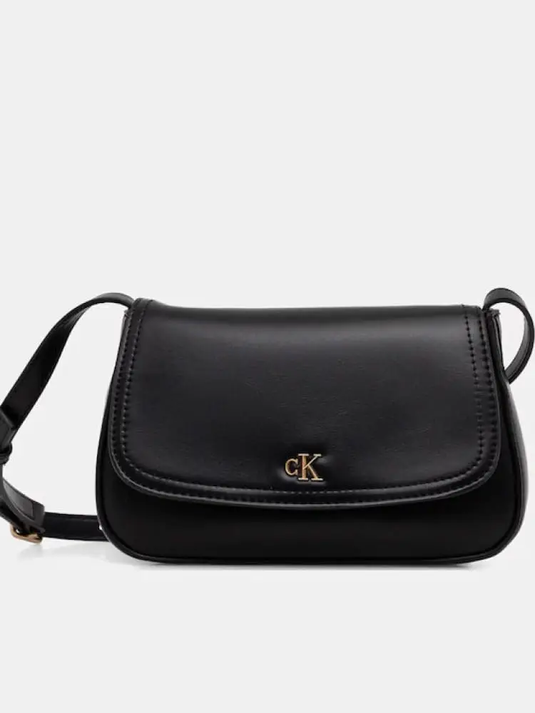 borsa nera donna mini logo