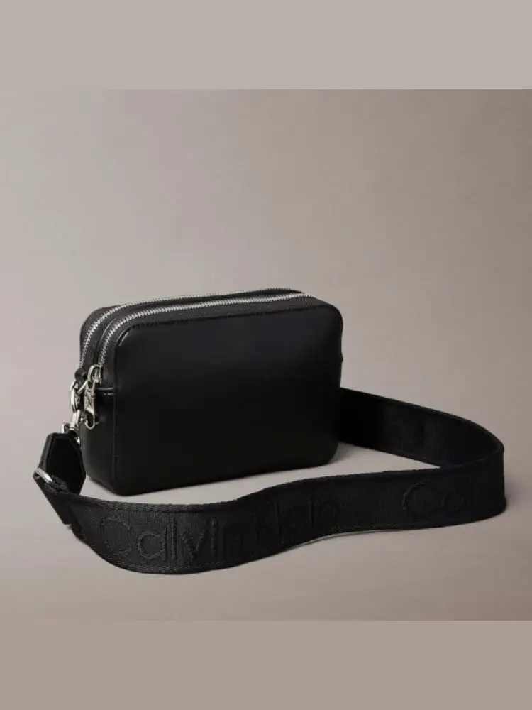 borsa nera donna mini logo miniatura 2