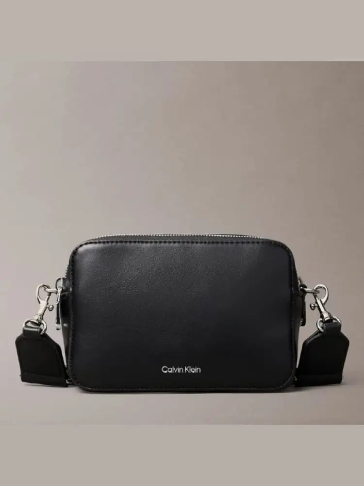 borsa nera donna mini logo