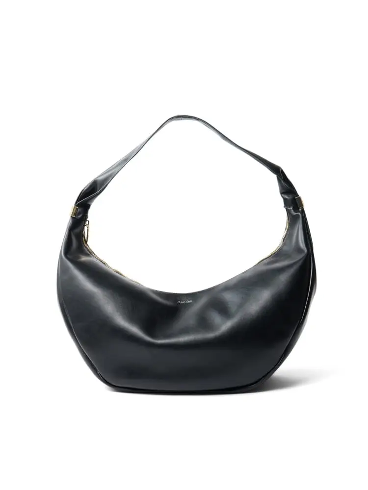 borsa pinched soft in ecopelle nera