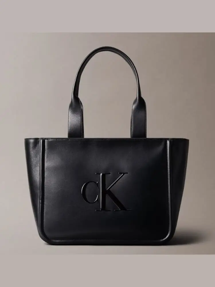 borsa tote con logo monogramma stampato