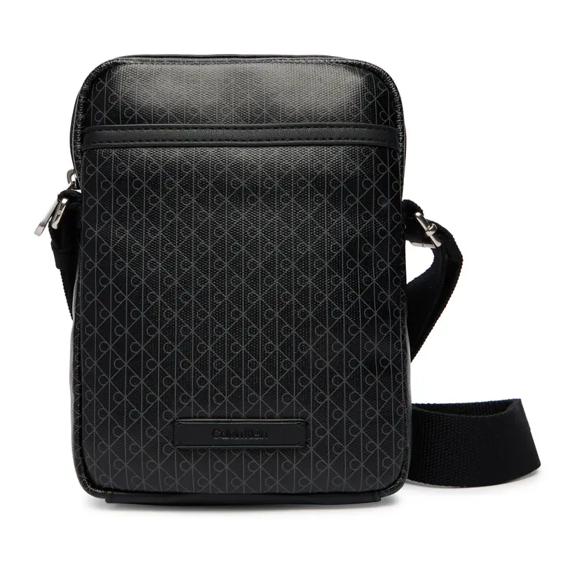 Borsellino Calvin Klein Emblem Aop Coated Slim Reporter LV04D3334G Nero