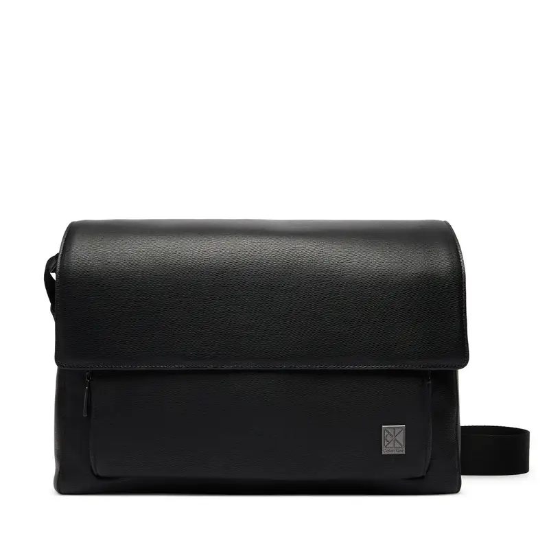 Borsellino Calvin Klein Emblem Hw Flap Messenger LV04D3299G Nero