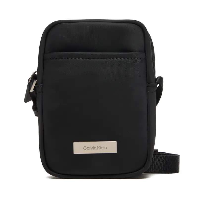 Borsellino Calvin Klein Sleek Slim Reporter LV04D3233G Nero