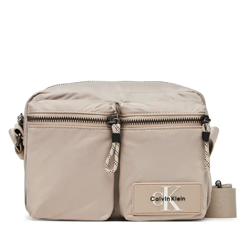 Borsellino Calvin Klein Tech Utility Camera Bag LV04G3178G Écru Écru