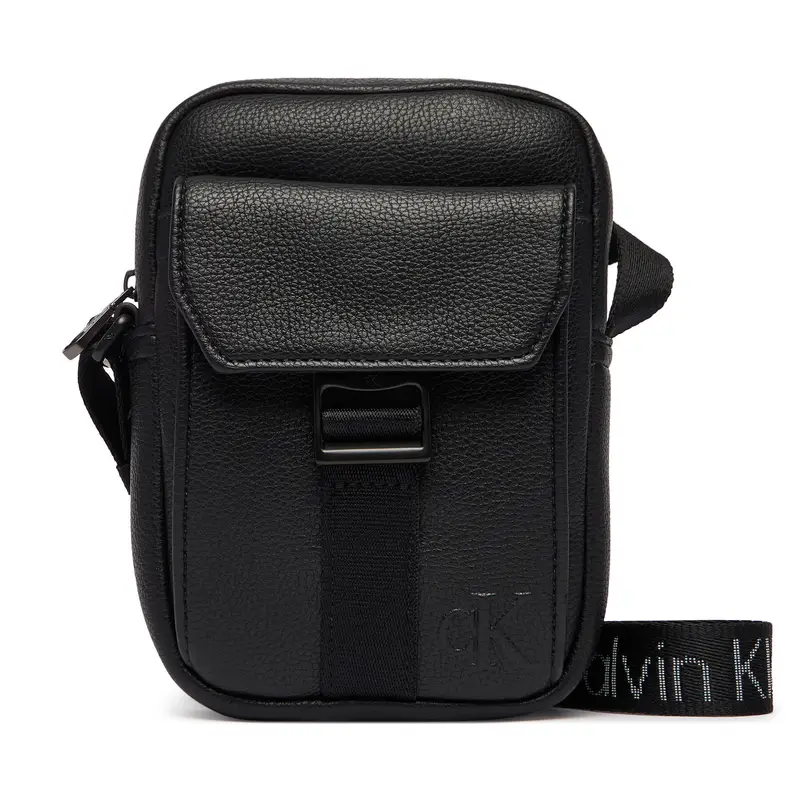 Borsellino Calvin Klein Webbing Strap Slim Reporter LV04D3281G Nero