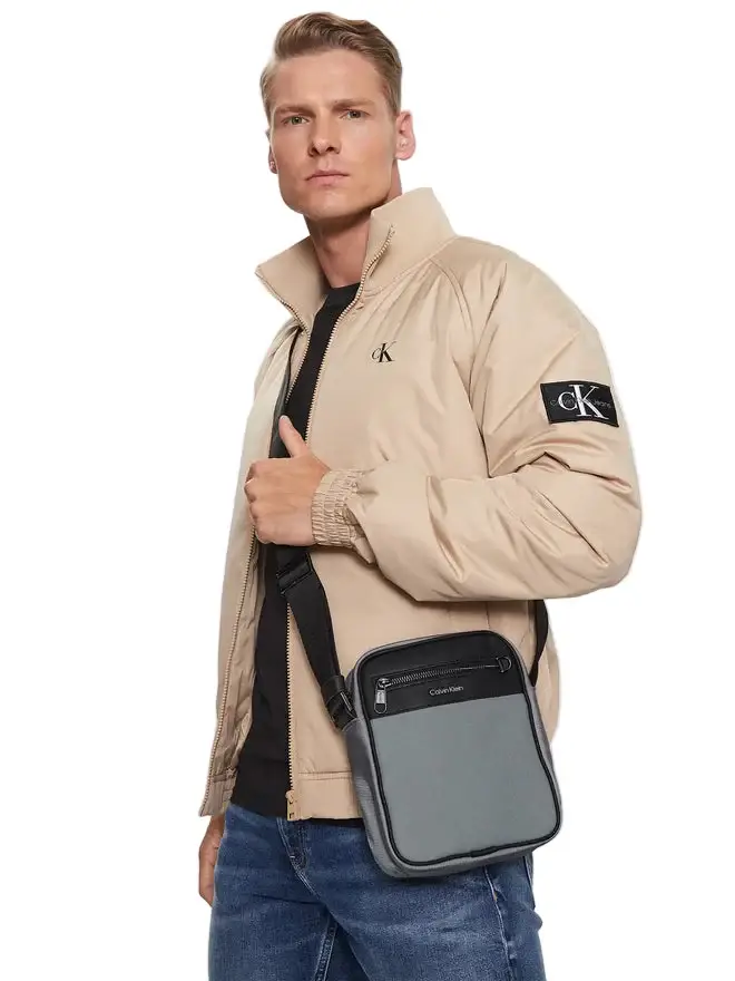 Calvin Klein Borsello Uomo Grigio 3275318 miniatura 2