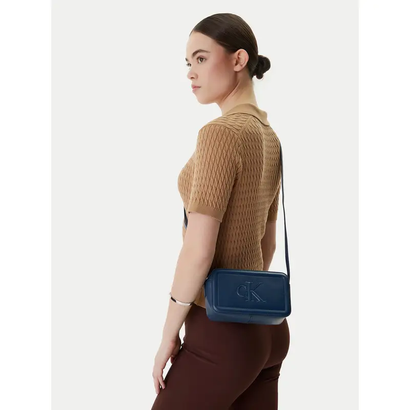 Borsetta Calvin Klein Bold Ck Camera Bag LV04F3220G Blu