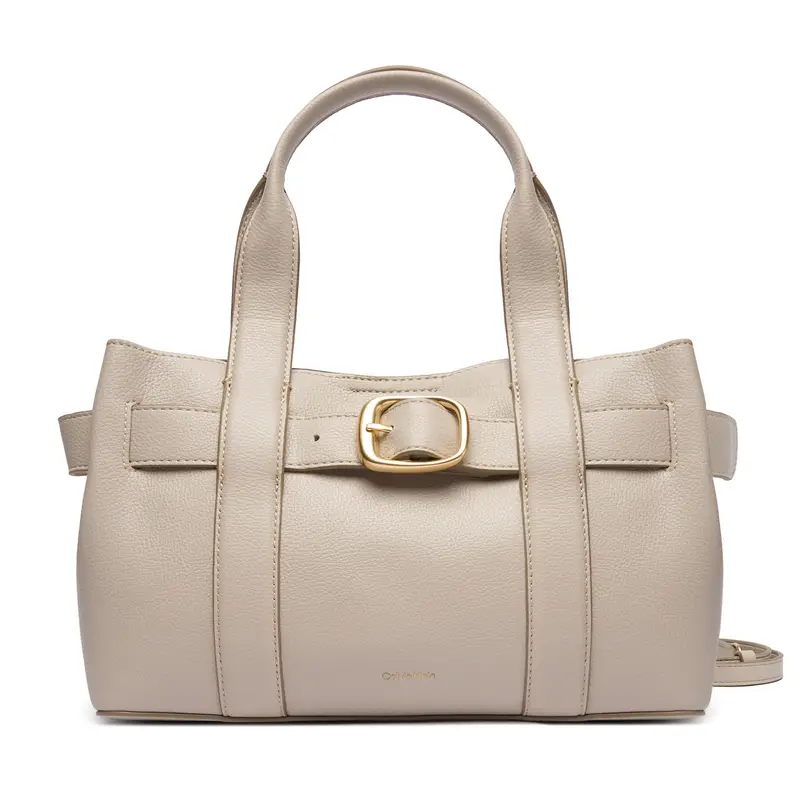 Borsetta Calvin Klein Buckle Mini Tote With Strap LV04F3295G Beige