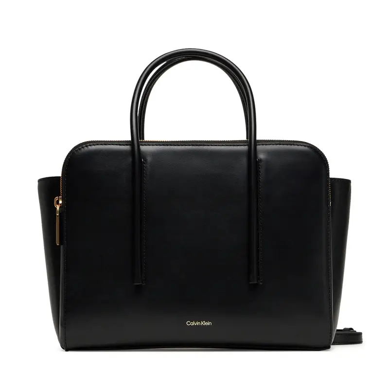 Borsetta Calvin Klein Carryall Mini Leather Tote Bag LV04F3034G Nero