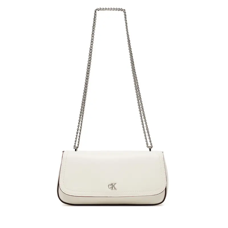 Borsetta Calvin Klein Ck Convertible Chain Small Bag LV04F3172G Bianco