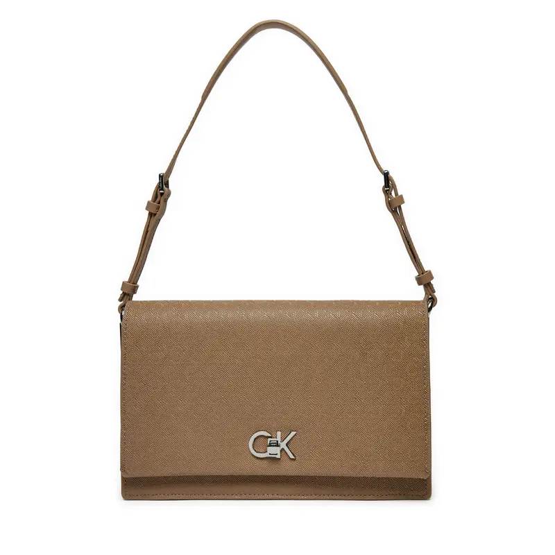 Borsetta Calvin Klein Ck Elongated Shoulder Bag_Mono K60K613139 Beige