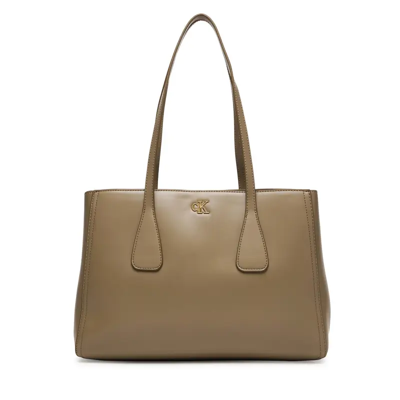 Borsetta Calvin Klein Ck Medium Work Tote LV04F3442G Beige