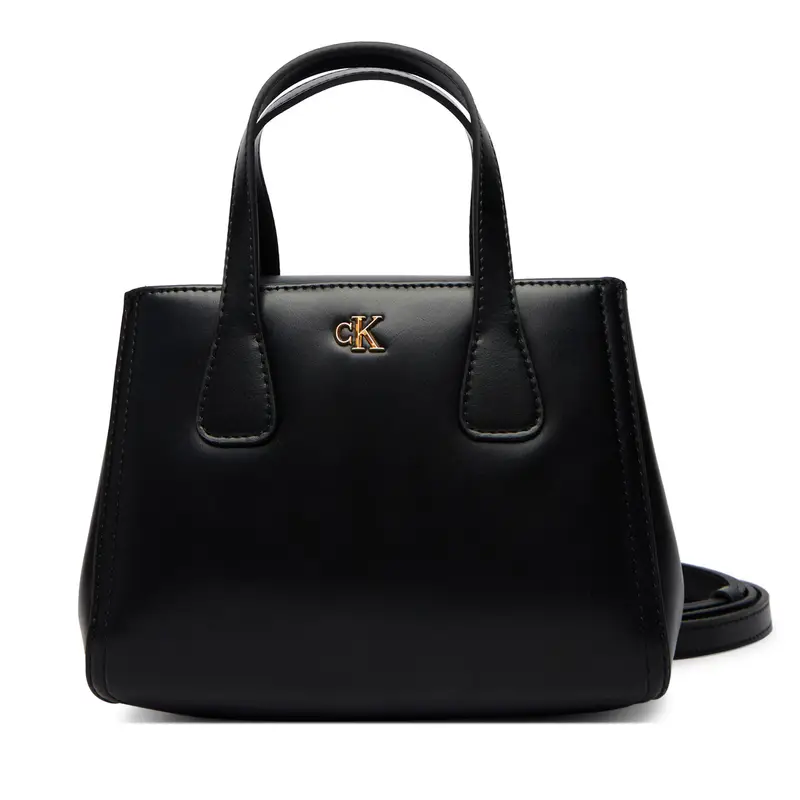 Borsetta Calvin Klein Ck Mini Tote Crossbody LV04F3520G Nero