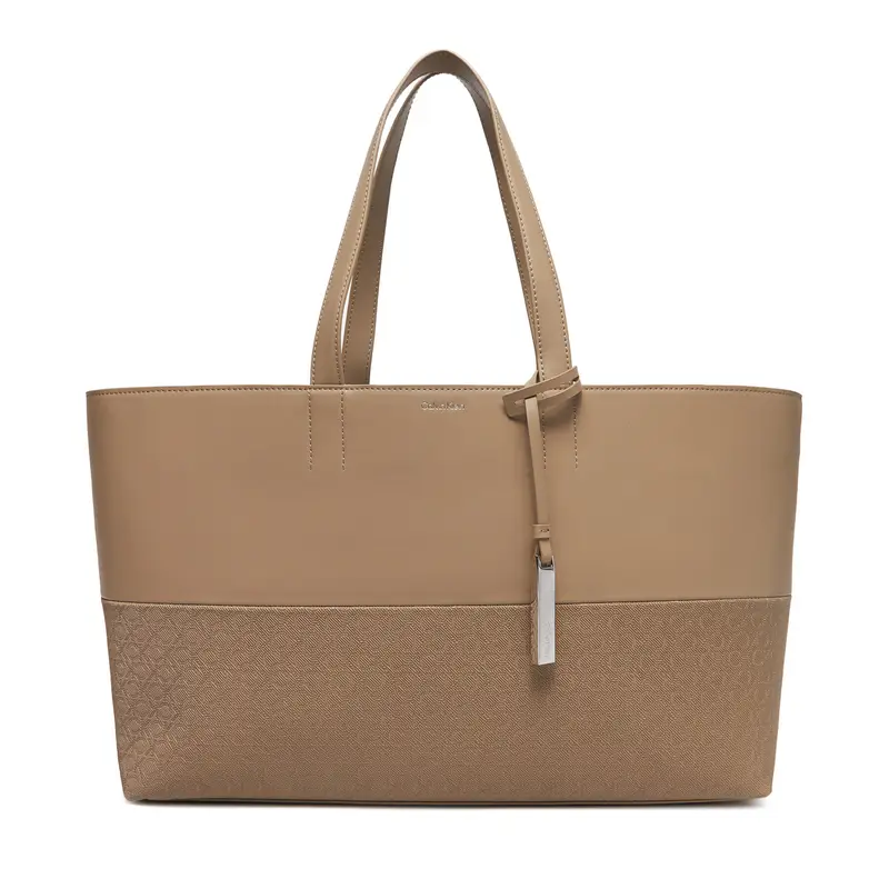 Borsetta Calvin Klein Ck Mixmedia Shopper_Mono K60K613166 Beige