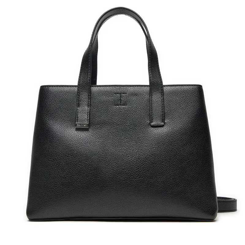Borsetta Calvin Klein Ck Plaque Small Tote K60K612781 Nero