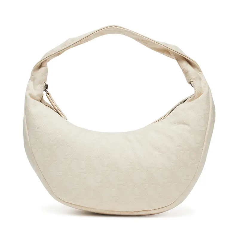 Borsetta Calvin Klein Ckj Monogram Pinched Medium Shou LV04F3206G Écru Écru