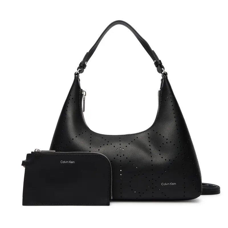 Borsetta Calvin Klein Emblem Aop Perfor Lthr Bag LV04F3367G Nero
