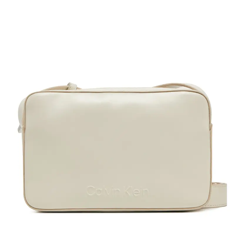 Borsetta Calvin Klein Embossed Logo Camera Bag K60K612555 Beige