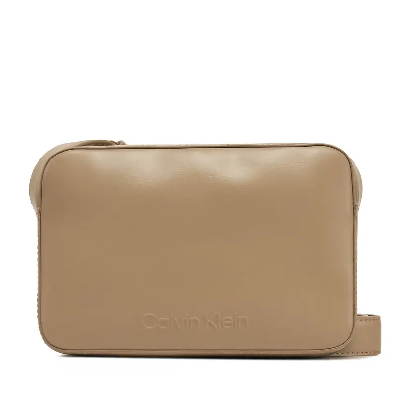 Borsetta Calvin Klein Embossed Logo Camera Bag K60K612555 Marrone