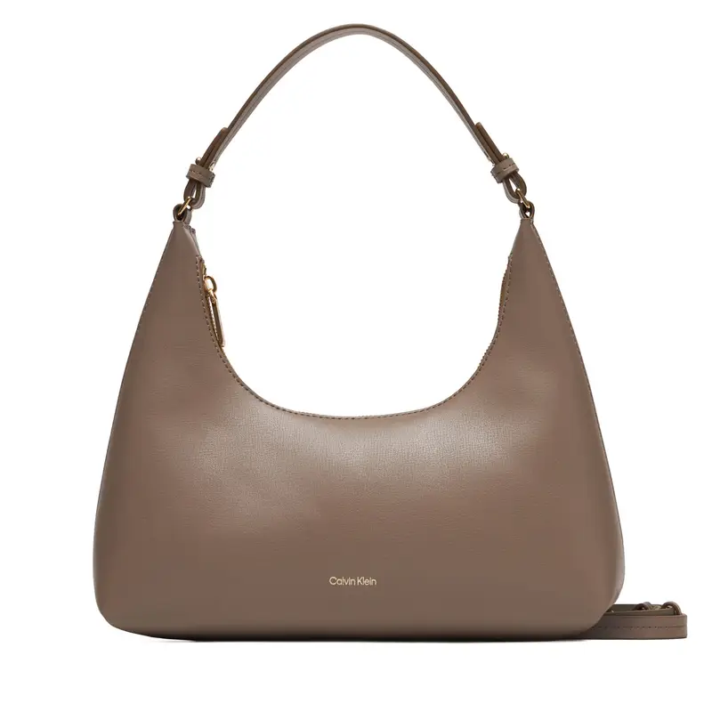 Borsetta Calvin Klein Foil Logo Conv Shoulder Bag LV04F3272G Beige